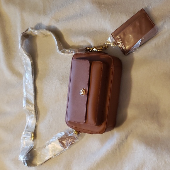 Joy Clean & Chic Saffiano Leather Crossbody Bag Plus Card Case - Picture 2 of 7